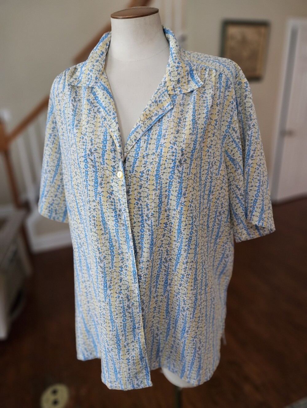 VTG Donnkenny Floral Top 2X